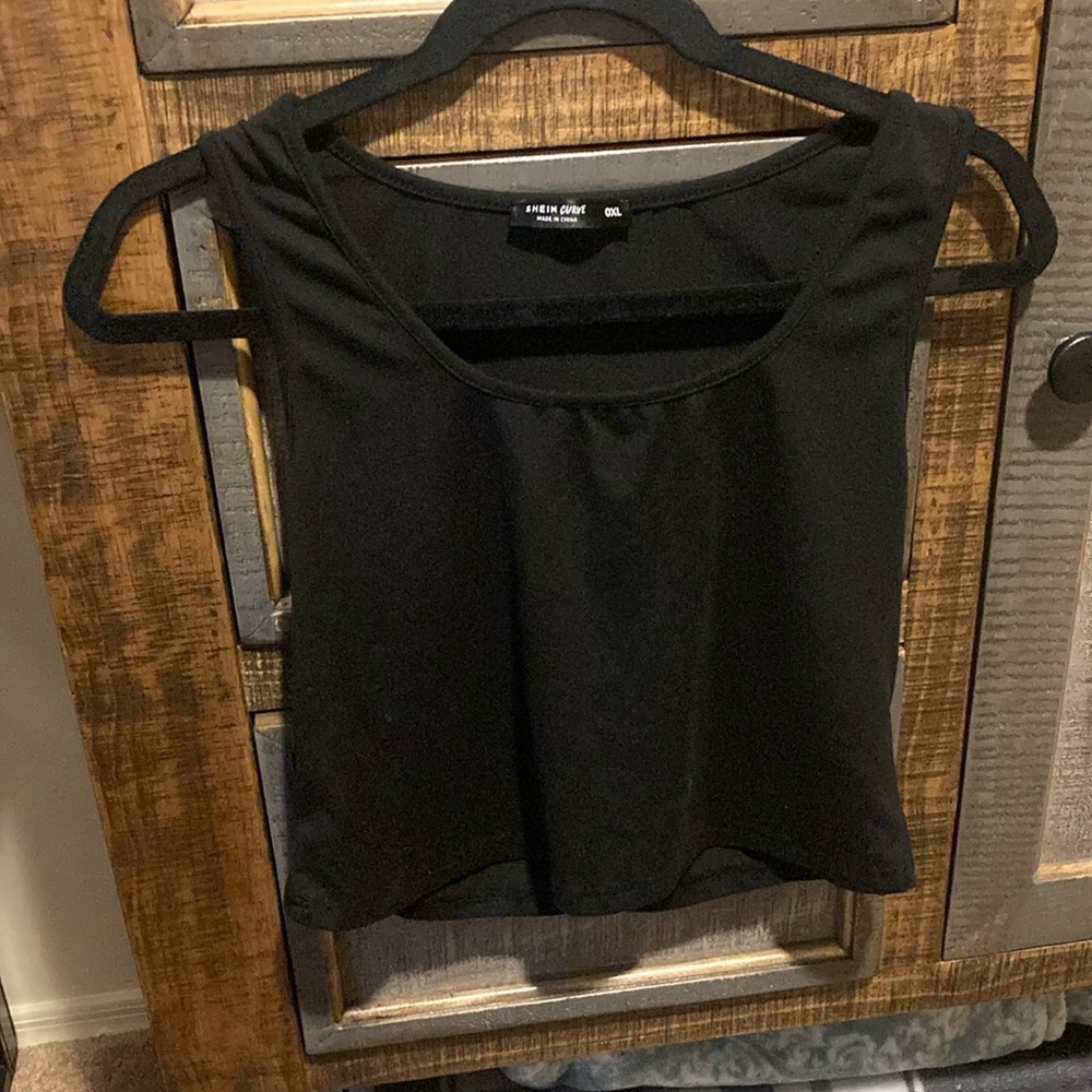 SHEIN curve black tank top